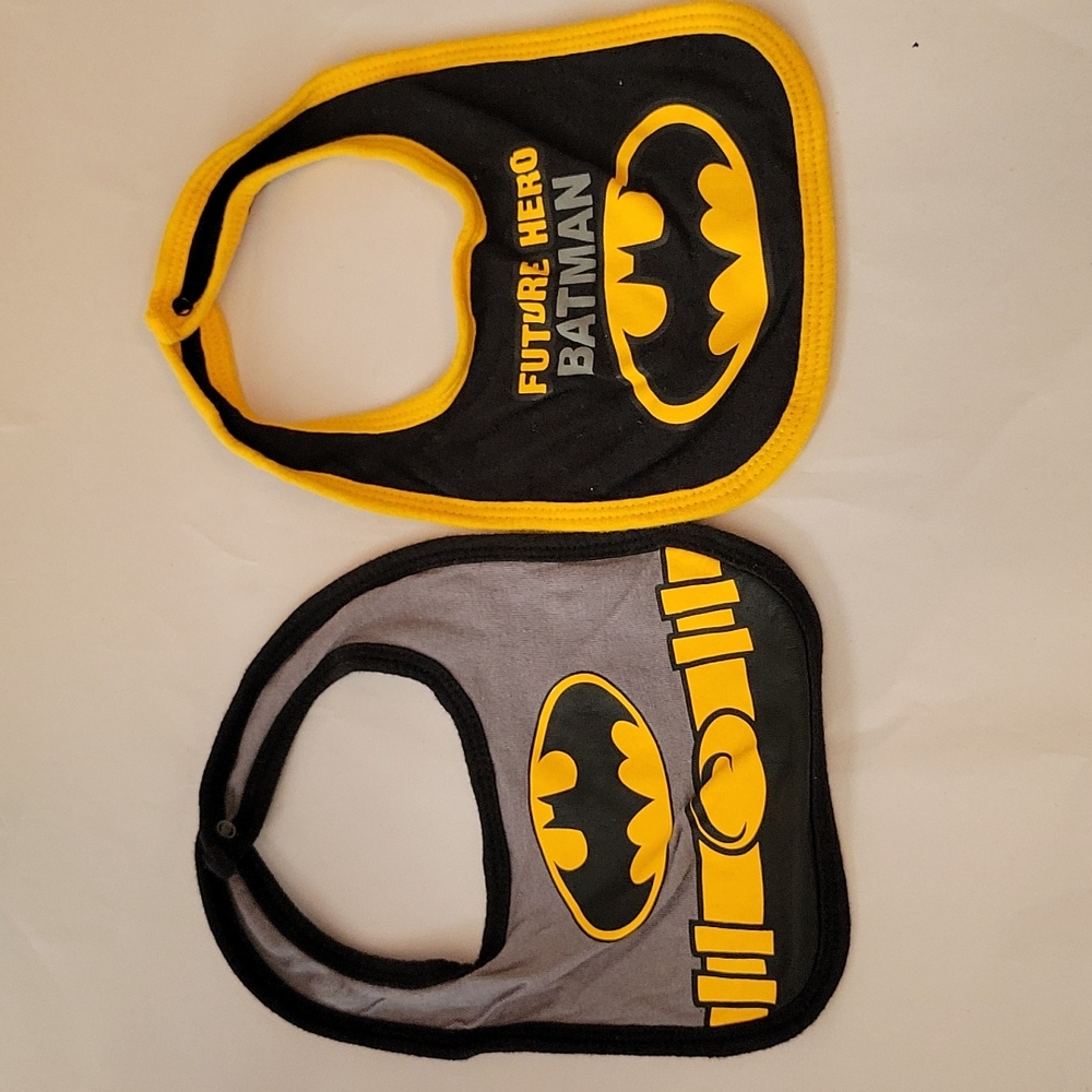 2 Batman Bibs